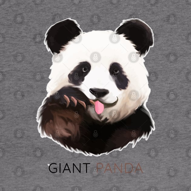 Giant panda (Ailuropoda melanoleuca) by AmazighmanDesigns